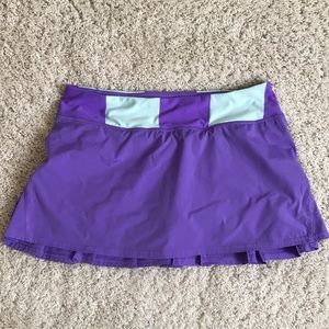 Lululemon Run Pace Setter Skirt Skort. Size 8. Purple.